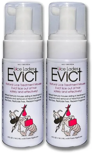 Vista 9 de EVICT - Tratamiento seguro todo en uno para piojos para niños Detiene piojos, huevos de piojos, súper piojos, liendres 100% natural y no tóxico