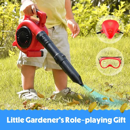 Vista 7 de Toy Choi's Soplador de Hojas para Niños - Soplador de Hojas de Juguete que Realmente Funciona con Juego de Herramientas, Serie de Juego