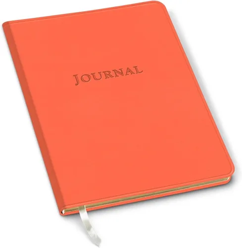 Vista 28 de Diario de cuero Gallery Leather - Elaborado en Maine, EE. UU. - Elegante cuaderno de escritura de cuero con 192 páginas rayadas - Un espacio