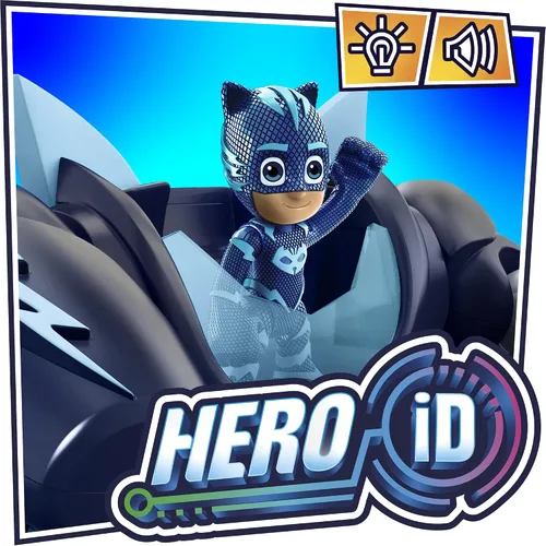 Vista 6 de PJ Masks Robo-Catboy - Juguete preescolar con luces y sonidos para niños de 3 años en adelante, traje de robot Catboy con figura de acción