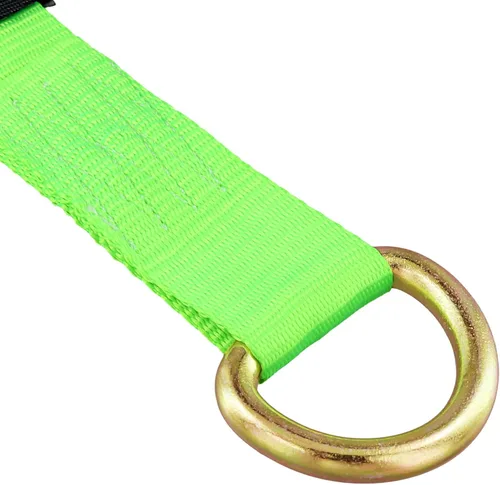 Vista 3 de JOIKIT Paquete de 4 Correas de Remolque Lasso de 2 Pulgadas x 8.2 Pies con Anillo en D Amarre Automático para Elevación de Ruedas, Grúa, Rollback