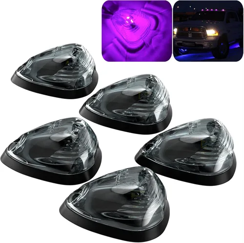 Vista 10 de PSEQT Luces Marcadoras de Techo de Cabina 10 LED Ámbar Luces de Gálibo Superiores Compatibles con Ford 1999-2016 F150 F250 F350 F450 F550 Super Duty