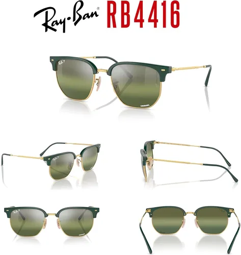 Vista 7 de Ray-Ban RB4416 - Gafas de sol hexagonales de metal Clubmaster para hombre y mujer + paquete con kit de gafas de diseñador iWear