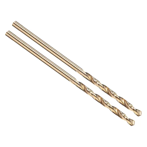Vista 137 de PATIKIL Broca Jobber de 0.039 in, vástago recto M35 cobalto 5% acero de alta velocidad 135° acabado dorado para metal duro de acero inoxidable - 2