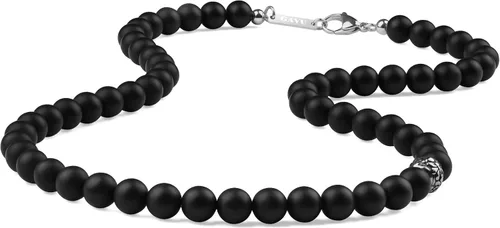 Vista 14 de GAVU Collar de cuentas de gemas semipreciosas de 8mm para hombres, collares de cristal curativos para hombres ojo de tigre rojo