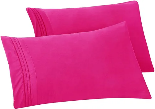 Vista 33 de Elegant Comfort Fundas de almohada sólidas de microfibra de alta calidad hotelera, tejido suave, resistente a las arrugas y a las manchas, fácil