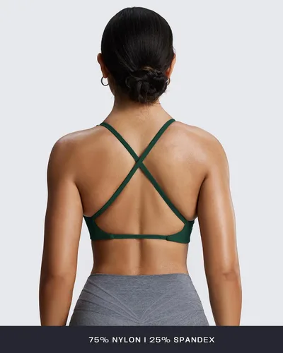 Vista 4 de Aoxjox Sujetadores deportivos para mujer Sienna, brasier de bajo impacto para yoga, camiseta sin mangas de entrenamiento