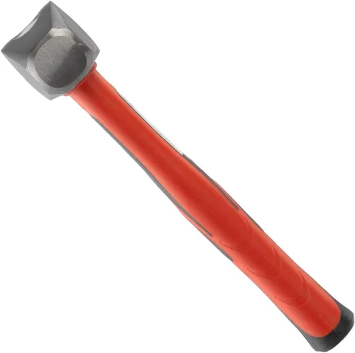 Vista 2 de INTERTOOL Martillo Club de 2 libras, mini martillo de perforación de trineo, martillo pequeño con acero resistente y mango de fibra de vidrio