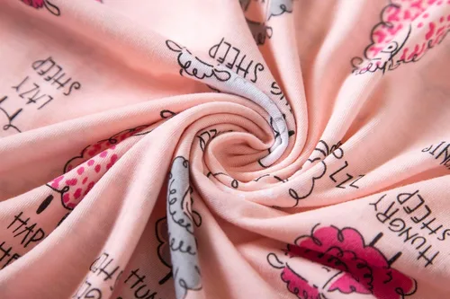 Vista 9 de Inadays Camisón de algodón para mujer, ropa de dormir de manga corta, camisón casual con estampado, vestido de dormir holgado y cómodo pijama