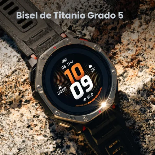 Vista 5 de Amazfit T-Rex Dual Solar Smart Watch, 2.008 in, AMOLED, mapas fuera