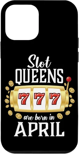 Vista 16 de Slot Queens Are Born In April Casino Women's Birthday Case for iPhone 16