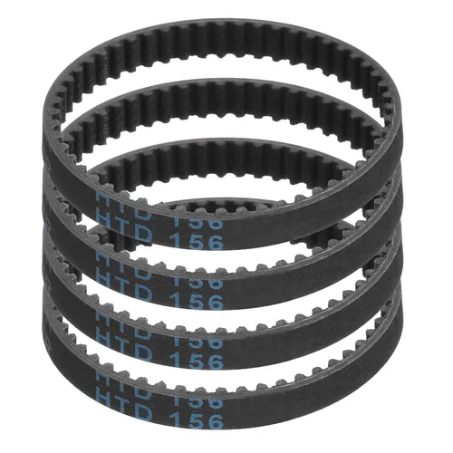 Vista 74 de uxcell 4 piezas HTD-3M Correa de Distribución de Goma 48 Dientes, Longitud de Paso 144mm x Ancho 6mm x Altura 2.4mm, Correa de Polea de Distribución