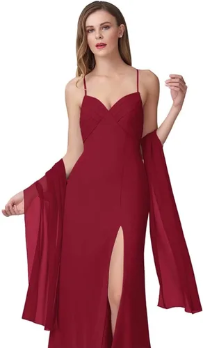 Vista 9 de Chales de gasa para mujer, bufandas para dama de honor, boda, noche, graduación, fiesta, ocasiones especiales, vestidos de 90 x 20 pulgadas