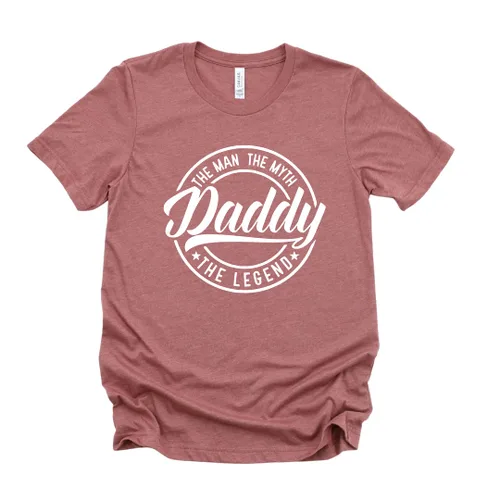 Vista 4 de The Man The Myth The Legend Shirt, Dad Shirts For Men, Daddy T-shirt Plus Size, 1st Fathers Day Gifts From Daughter, Son, Wife, New Dad Gifts