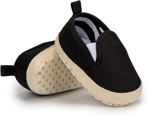 Vista 3 de Miamooi Zapatos deportivos para bebés, niños y niñas, suela suave, zapatos de primera caminata, informales, planos, ligeros, para cuna