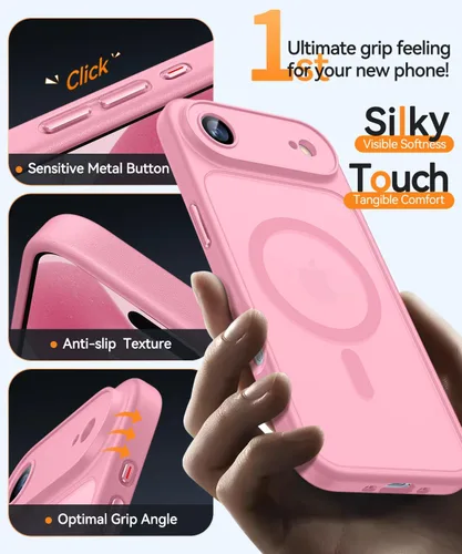 Vista 90 de CANSHN Funda magnética compatible con iPhone Air (6.5 pulgadas), mejorada [protección completa de la cámara] [compatible con Magsafe]