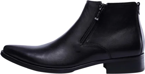 Vista 2 de Santimon Botas casuales con punta puntiaguda con cremallera de moda para hombre