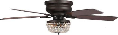 Vista 6 de Ventiladores de techo de 48 pulgadas con luces y control remoto, ventilador Bronce - Los Ángeles