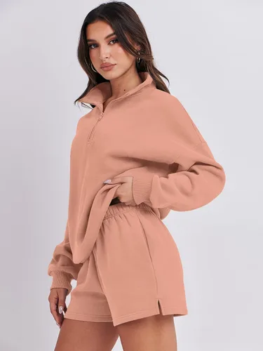 Vista 8 de ANRABESS Conjunto de dos piezas para mujer, conjunto de manga larga para gimnasio, ropa de moda de otoño 2024