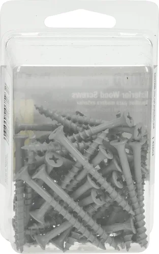 Vista 5 de 50 tornillos de cubierta exterior (#8 x 2) Tornillos Phillips Drive para cubierta de madera exterior Sujetadores resistentes a la corrosión