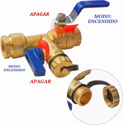 Vista 3 de LIULO TOOL Kit de válvula de servicio de calentador de agua sin tanque de aislamiento IPS de 3/4 pulgadas, con válvula de alivio de presión, latón