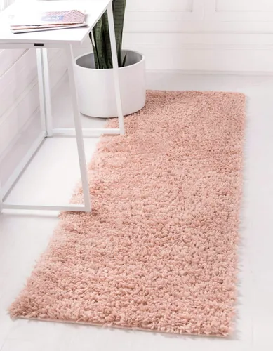 Vista 470 de Unique Loom Colección Davos Shag - Alfombra Lino