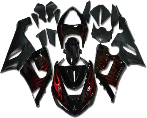 Vista 15 de US STOCK Carenado rojo apto para Kawasaki Ninja 2005 2006 ZX6R 636 ZX-6R inyección ABS plásticos posventa carrocería marco 05 06 f.rojo