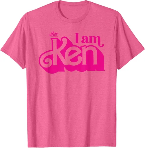 Vista 30 de Camisetas y camisetas de Barbie The Movie I Am Ken para hombres y mujeres Negro