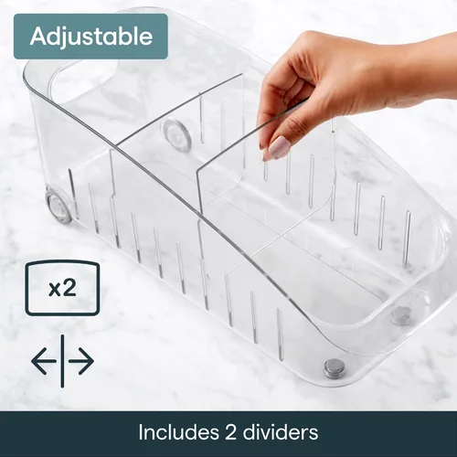 Vista 12 de YouCopia Cajón para refrigerador desplazable, 6.0 pulgadas, transparente