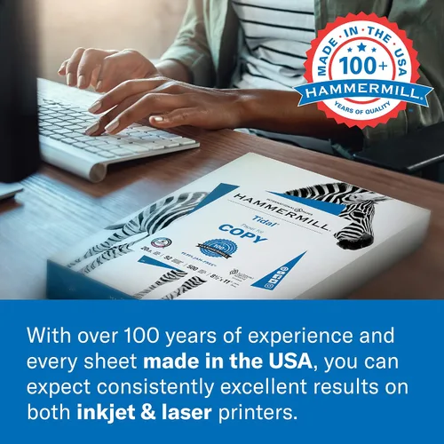 Vista 8 de Hammermill - Papel de color, papel de impresora color canario de 20 libras, 3 orificios, 1 resma (500 hojas), fabricado en los Estados Unidos, papel