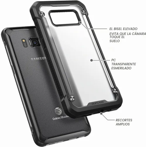 Vista 4 de SUPCASE - Carcasa para Samsung Galaxy S8, color negro