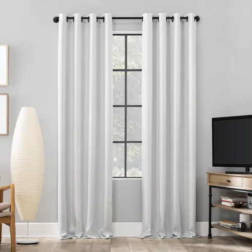 Vista 19 de Sun Zero Nordic - Juego de 2 paneles de cortinas 100 % opacas con ojales, calidad de teatro, reducción de ruido, 52 x 84 pulgadas, verde salvia