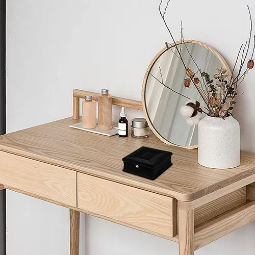 Vista 4 de Joyero organizador para mujeres y niñas caja colgante de Catena regalo de Collana Velluto Esposizione Confezioni joyero de viaje caja de pecho 31235