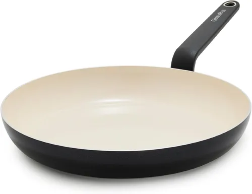 Vista 8 de [Usado] GreenPan Rio - Sartén antiadherente de cerámica sin PFAS de 10 pulgadas, color negro