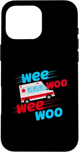 Vista 19 de Funda EMT para iPhone 13 Pro Max Wee Woo Wee Woo Ambulancia Técnico Paramédico