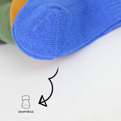 Vista 3 de Calcetines tobilleros con agarre para bebé, 6 pares, calcetines de algodón orgánico para recién nacidos, calcetines de tobillo para niños y niñas