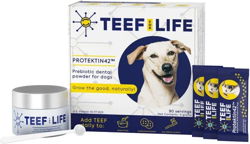 Vista 7 de TEEF for Life Protektin42 - Recambio de polvo dental prebiótico para perros, 30 porciones