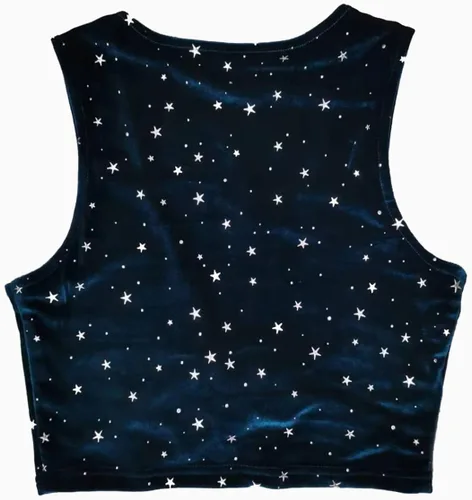 Vista 4 de Blusa de terciopelo brillante para mujer, ropa de festival, linda blusa de fiesta sexy con lentejuelas