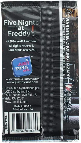 Vista 2 de Just Toys Intl. Five Nights at Freddy's - Paquete de tarjetas coleccionables