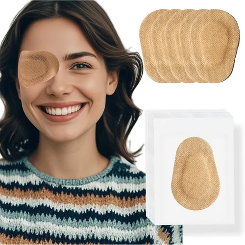 Vista 10 de Paquete de 20 parches adhesivos para los ojos para niños - Parche médico transpirable para los ojos para tratamiento de ambliopía (ojo perezoso)