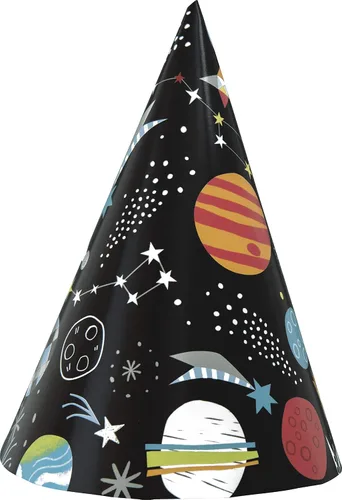 Vista 6 de Unique Velas de cumpleaños del espacio exterior del partido (6) pc