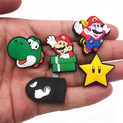 Vista 3 de HIKUIARL 50 dijes para zapatos de videojuegos para videojuegos, lindos dijes de dibujos animados para zapatos de juegos, decoración de zapatos