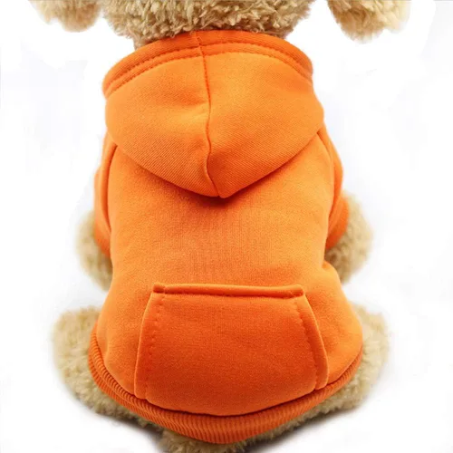Vista 26 de Jecikelon Sudadera con capucha para perro de invierno con bolsillos, ropa cálida para perros pequeños, abrigo de Chihuahua, ropa de cachorro y gato