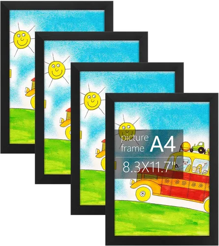 Vista 27 de Golden State Art, Marco de fotos A2 negro hecho de madera maciza y plexiglás, pantalla A2 (16.5 x 23.4) imagen sin paspartú, 2