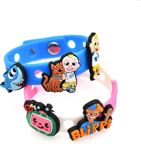 Vista 6 de SHINQEAR Dijes de zapatos de dibujos animados para decoración de zapatos sandalias pulsera de zapatos pulseras accesorios para hombres y mujeres