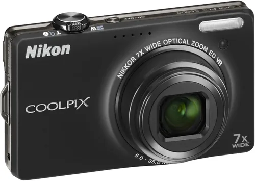 Vista 5 de Nikon Coolpix S6000 - Cámara digital de 14 MP con zoom de reducción de vibración óptica (VR) 7x y LCD de 2.7 pulgadas (negro)