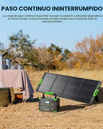 Vista 5 de Generador solar de 999 Wh de 1000 W (pico de 2000 W), estación de energía
