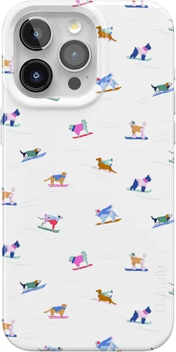Vista 23 de Casely iPhone 14 Pro Case All Boo'd Up Purple Ghost Compatible with MagSafe Classic Ultra Thin Design