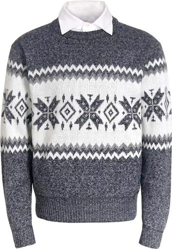 Vista 6 de HOMELEX Mens Fleece Pullovers Sweaters Vintage Funny Aesthetic Sweater Ugly Christmas Jumper