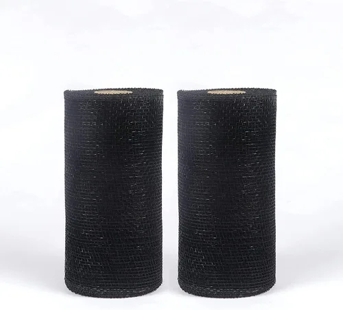 Vista 49 de YYCRAFT Paquete de 2 cintas de malla de polímero metálico de 6 pulgadas (total 20 yardas, verde manzana)